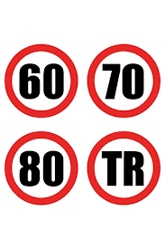 STIKER 60 70 80 90 TR IKAZ YAZI KUCUK